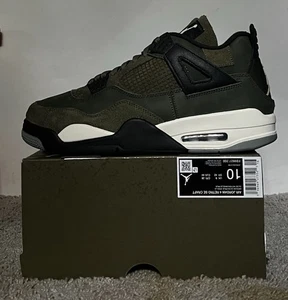 Size 10M- Air Jordan 4 SE Retro Low Craft Olive FB9927-200 - Picture 1 of 5
