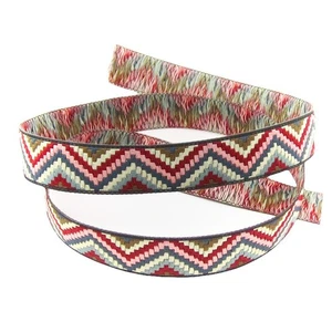 Webband  20 mm Boho Ethno Zacken Borte Bordüre - Picture 1 of 1