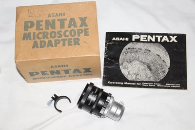 Asahi Pentax Vintage Microscope Adapter M42 Mount  Boxed w/ Manual - Image 1 of 4