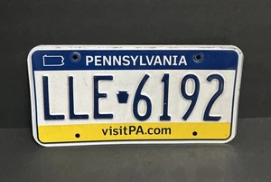 Pennsylvania License Plate — LLE 6192 VISIT PA.COM — Great Condition !! - Picture 1 of 21