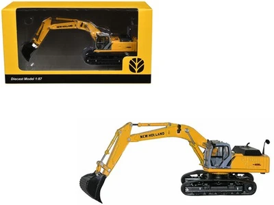 2023 New Holland E 485 B Tracked Excavator Diecast Model 1/87 Yellow by Promotex - Image 1 of 4