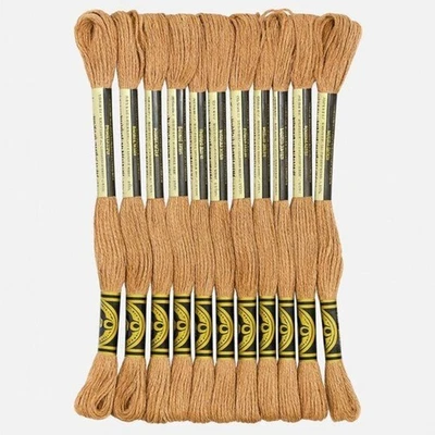 DMC 6-Strand Embroidery Cotton Floss – Medium Beige Brown, 8.7yd Skeins (12-Pk - Image 1 of 3