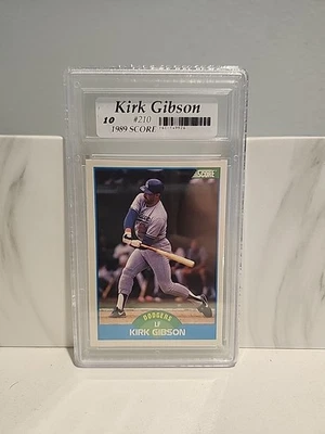 💎 💎 1989 Score - Kirk Gibson #210 💎 GRADED FGC10 💎 💎  - Image 1 of 2