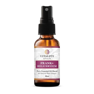 Vitality Extracts Frank+ Helichrysum Essential Oil Blend - 30ml Spray Bottle,... - Image 1 of 4