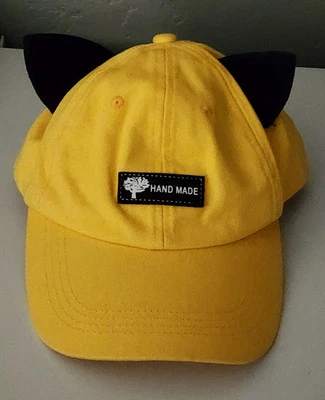 Sombrero hecho a mano para niños talla única orejas de gato ajustadas y gafas de sol integradas  Foto 1 de 4