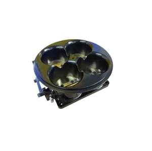 EN STOCK Accufab 4 barriles 6500 cuerpo de acelerador negro anodizado NUEVO 2,56" agujeros - Imagen 1 de 4