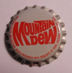 De colección Mountain Dew "Blanco"..plástico..sin usar..tapa de botella de refresco - Imagen 1 de 1