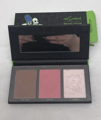 The Simpsons Makeup Revolution Treehouse of Horror Spooktacular Face Palette NEW - Image 1 of 4