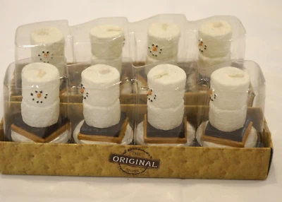 2 Boxes of 4 Original S’mores Tealight Candles New Vintage Unopened Marshmallows - Image 1 of 3