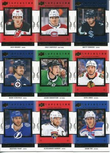 (17) 2023-24 UPPER DECK SERIES 1 HONOR ROLL MATTY BENIERS, COLE CAUFIELD,.....