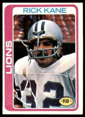1978 Topps Rick Kane B Football Cards #126 - Image 1 of 2