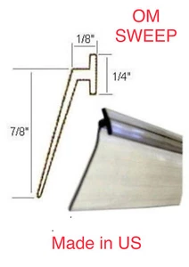 Original Great Quality Clear Vinyl Framed Shower Door Drip Sweep,Seal, Wipe 36" - Picture 1 of 4