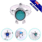 18k White Gold Plated Turtle Mood Temperature Feeling Colour Changing Rings Gift