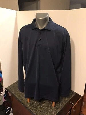 Мужская рубашка-поло для гольфа Snake Eyes Players Collection LS большой размер синий полиэстер - Изображение 1 из 4