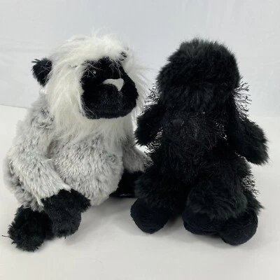Webkinz Grey Langur  HM226 NO CODE Ganz Grey Black And HM191 Black￼￼￼￼ Poodle￼ - Image 1 of 4
