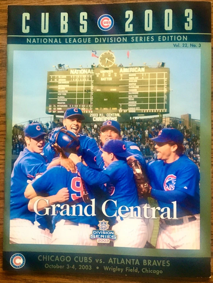 2003 Division Series Program Chicago Cubs vs. Atlanta Braves - Image 1 of 1