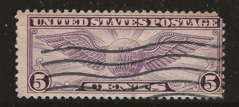 US Scott #C16, Single 1931 Air Mail 5c Used FVF - Image 1 of 1