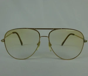 Vintage Eyewear NIKON NK5401 0001 62-15 Japan Pilot Gold Frame Mens Eyeglasses - Picture 1 of 8