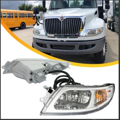 Faros estilo fábrica diestro+derecho para International 4100 4200 4300 4400 8500 8600 Foto 1 de 4