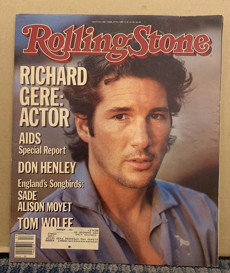 1985 April 25 ROLLING STONE Magazine RICHARD GERE (MH159) - Image 1 of 1