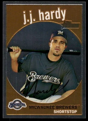 2008 Topps Chrome #C177 J.J. Hardy 2008 Topps Heritage Chrome #/1959 - Image 1 of 2
