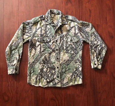 Винтажная рубашка на пуговицах Cactuflage Small READ - Изображение 1 из 4