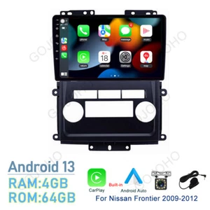 4+64 GB para Nissan Frontier 2009-12 Android 13 coche GPS radio estéreo Apple CarPlay - Imagen 1 de 21