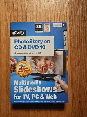 Magix PhotoStory On CD & DVD 10  Multimedia Slideshows for TV, PC, & Web - Image 1 of 4