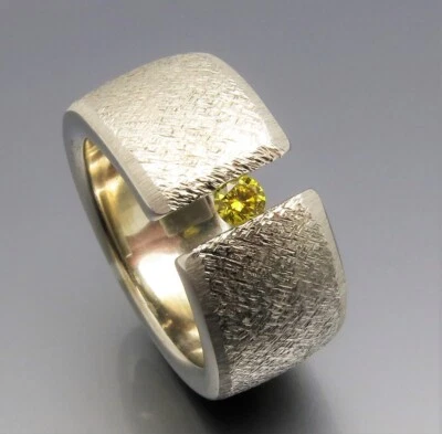 REIF-DESIGN - MARKANTER BREITER BRILLANT SPANNRING - AUS EIGENER GOLDSCHMIEDE - Bild 1 von 4