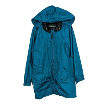 复古 Orvis 通风风衣女式 XL 码绿色尼龙轻便户外 — 第 1/4 张图片