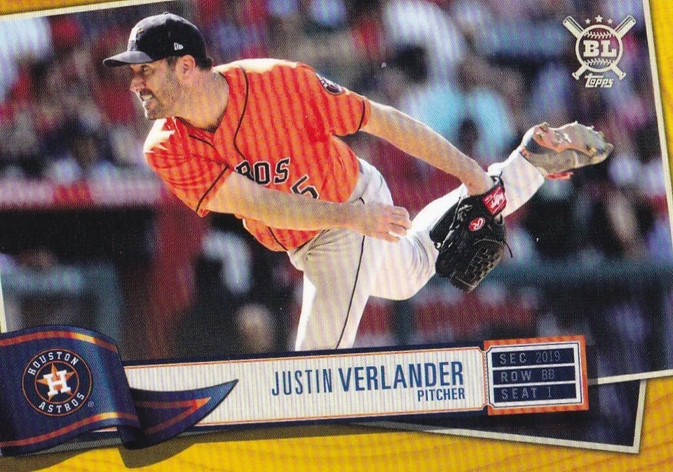 JUSTIN VERLANDER 2019 TOPPS BIG LEAGUE GOLD PARALLEL #159 HOUSTON ASTROS - Image 1 of 1