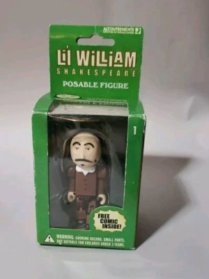Figura Posable Li’l William Shakespeare de Accoutrements con Cómic Foto 1 de 4