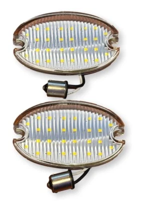 57 Chevy LED Back-Up Light Lenses Pair 1957 Chevrolet New - Image 1 of 4