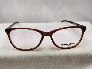 MARIE CLAIRE MC6286 WOMENS EYEGLASS FRAMES 56-17-145 BROWN with CASE - Picture 1 of 4