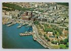Postcard Norway Oslo Aerial View Town with City Hall and Akershus Fortess (E14)