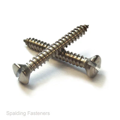SPALDING FASTENERS N.4 n.6 n.8 n.10,12,14 viti autofilettanti svasate svasate inox