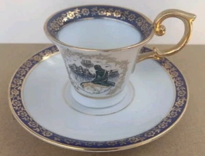 Vintage Martinroda Demitasse Tasse und Untertasse Set - Bild 1 von 8