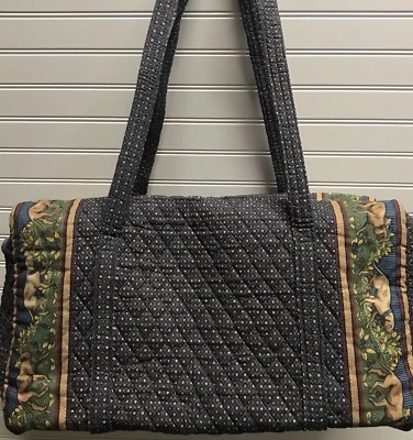 Bolso de Lona Grande Vera Bradley Retirado Raro Westchester Foto 1 de 4