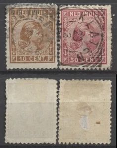 No: 124129 - NETHERLANDS - INDIE - LOT OF 2 OLD STAMPS - USED!! - Picture 1 of 1