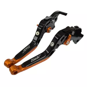 Adjustable Clutch & Brake Lever Set Black / Orange - KTM 390 Adventure 2020-2024 - Picture 1 of 4