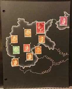 1930er-1940er Jahre Deutsche gestrichene Briefmarken Deutsches Reich. Hitler auf Karte - Artikel #5070 - Bild 1 von 4