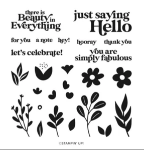 Stampin Up! Simply Fabulous Stamp Set - 24 Photopolymer Stamps - Picture 1 of 3