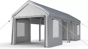 Carport Canopy 13x25' Portable Garage Storage Shed Tent 4Door SUV Car Boat Truck - Picture 1 of 8