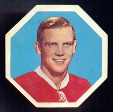 1961-62 NHL YORK PEANUT BUTTER YELLOW BACK #24 Ralph Backstrom EX-NM  Canadiens