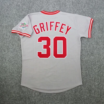 Ken Griffey Sr 1990 Cincinnati Reds World Series Men's Grey Cooperstown Jersey - Image 1 of 4