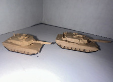 N Scale M1A1 Tank 1:160 Military Vehicle US Army Desert Tan Train Scenery 2 Pack