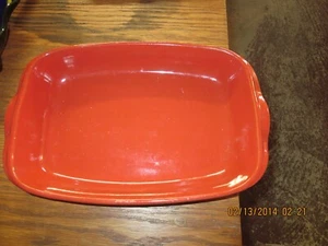 RED POTTERY BAKE AND SERVE DISH----#Y42-24 - Picture 1 of 24
