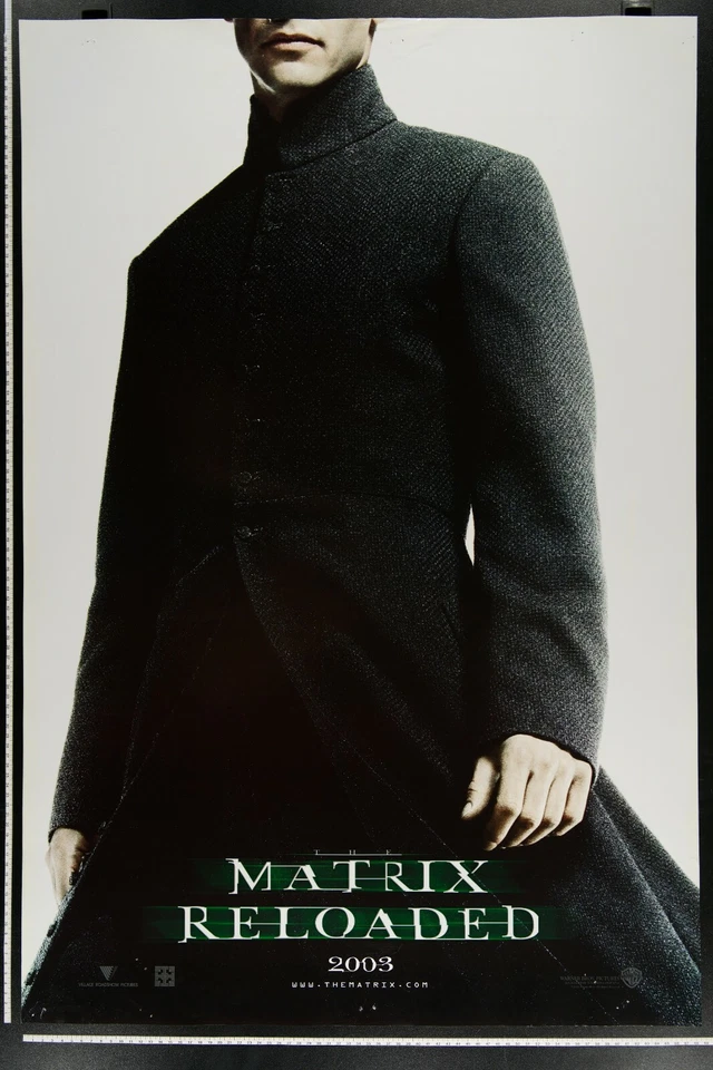 THE MATRIX RELOADED - NEO 27x40 1SH Original DS Movie Poster 2003 KEANU REEVES - Bild 1 von 4