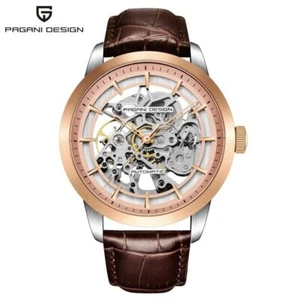 PAGANI DESIGN Reloj Mecánico Automático para Hombre Correa de Cuero Impermeable Caja de Regalo - Imagen 1 de 13