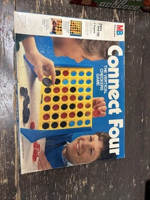 Vintage Connect Four Game By Milton Bradley 1986 Edition Complete Used 16.25" - Image 1 of 2